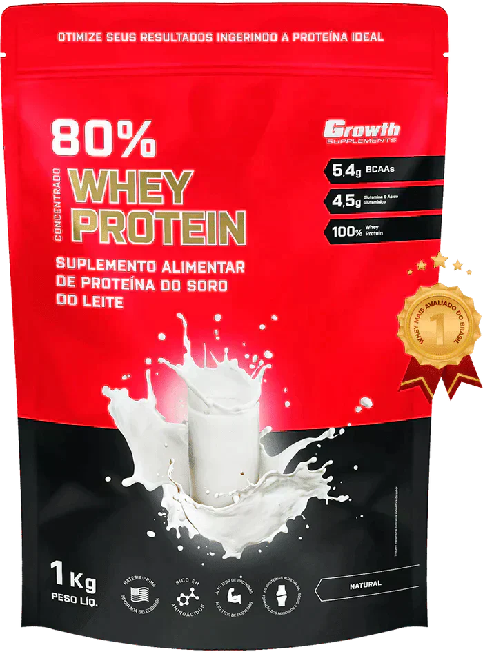 COMPRE 01 LEVE 03 (Top) Whey Protein Concentrado (1KG) + CREATINA DE BRINDE