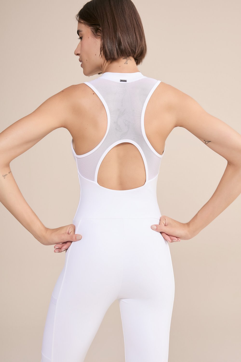 Macacão Upfit Tule Power White