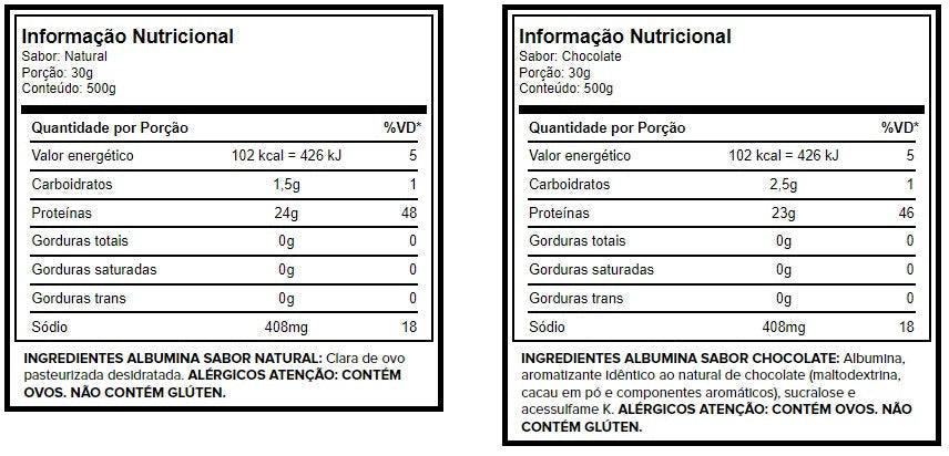 ALBUMINA 500G - GROWTH SUPPLEMENTS