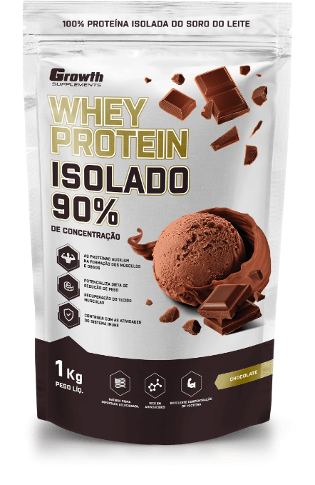 (TOP) WHEY PROTEIN ISOLADO (1KG) - GROWTH SUPPLEMENTS