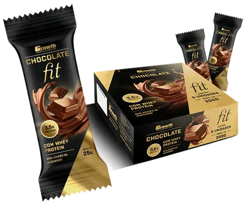 Kit 2 creatina + coqueteleira + brinde CHOCOLATE FIT - DISPLAY C/ 8UN