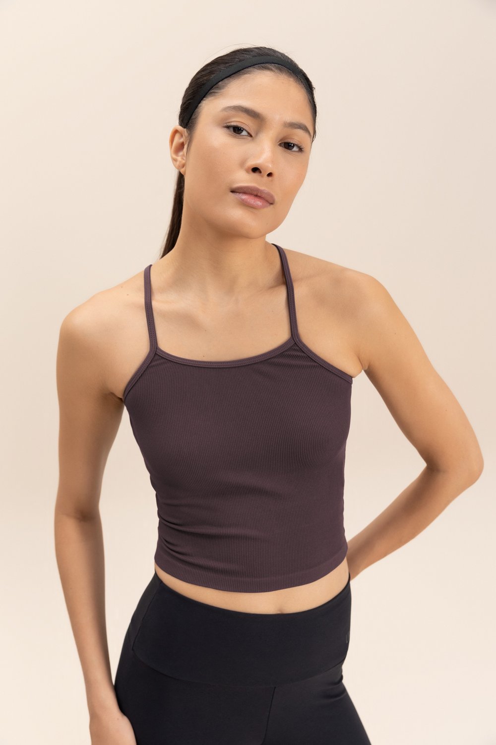 Kit Blusa Cropped Free Stem + Regata Seamless Knit
