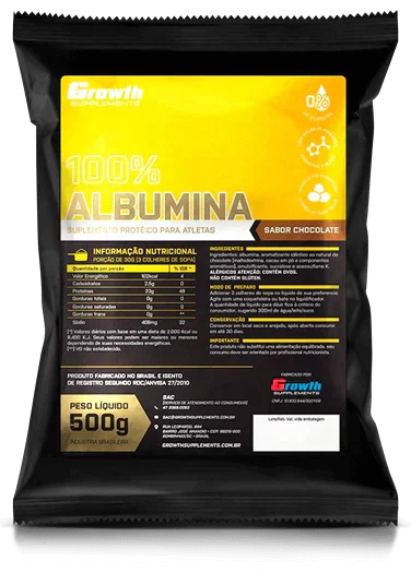 ALBUMINA 500G - GROWTH SUPPLEMENTS