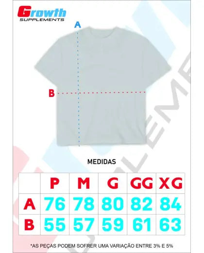 CAMISETA GROWTH OVERSIZED DUO - GROWTH SUPPLEMENTS