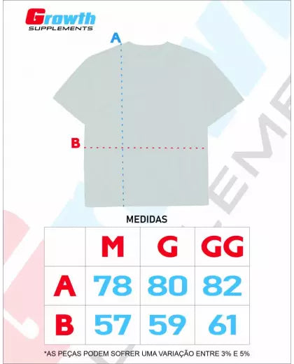 CAMISETA GROWTH OVERSIZED WORLDWIDE - GROWTH SUPPLEMENTS
