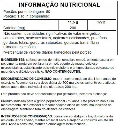 HOT TERMOGÊNICO (60 COMPRIMIDOS) - GROWTH SUPPLEMENTS