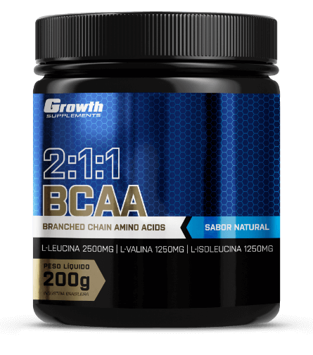 BCAA (2:1:1) (200G) (EM PÓ) - GROWTH SUPPLEMENTS
