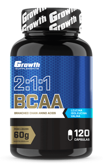 BCAA 2:1:1 (120 CÁPS) - GROWTH SUPPLEMENTS