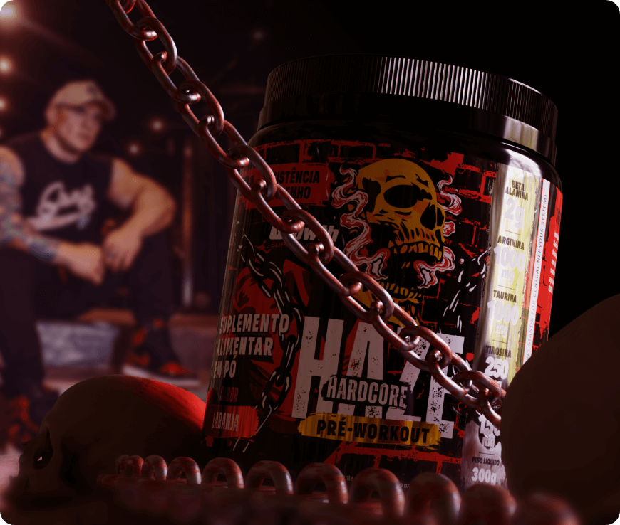 PRÉ-TREINO HAZE HARDCORE 300G - GROWTH SUPPLEMENTS