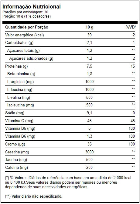 PRÉ-TREINO INSANITY 300G - GROWTH SUPPLEMENTS