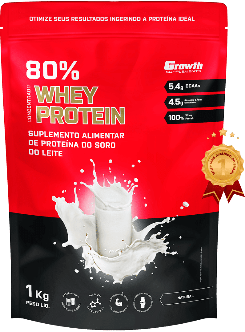 (TOP) WHEY PROTEIN CONCENTRADO (1KG) - GROWTH SUPPLEMENTS